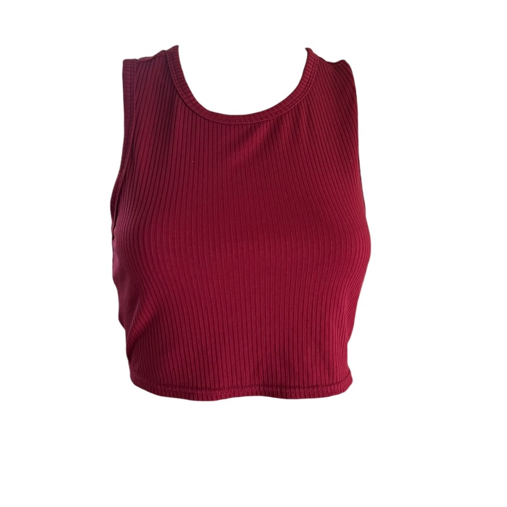 Lulus Ribbed Cropped Strap Tank - Picture 3 of 7